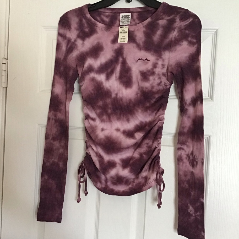 Pink Victoria Secret women's long sleeves shirt